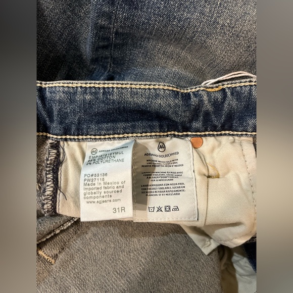 NWT AG Jeans MARI High-Rise Straight 15 Year Mural Distressed detailing Size 31R - Picture 11 of 15